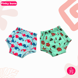 Pack of 2 - Reusable Cloth Diapers for babies Potty Training Pants | Mixed Colours