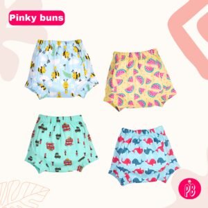 Pack of 4 - Reusable Cloth Diapers for babies Potty Training Pants