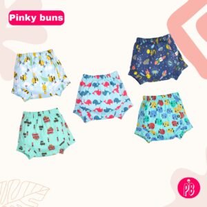 Pack of 5 - Reusable Cloth Diapers for babies Potty Training Pants