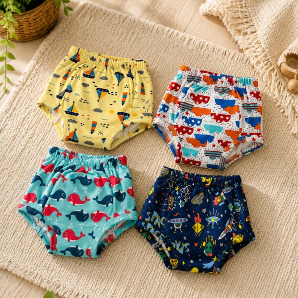 Pack of 4 | Training Pants | Reusable Cloth Diapers