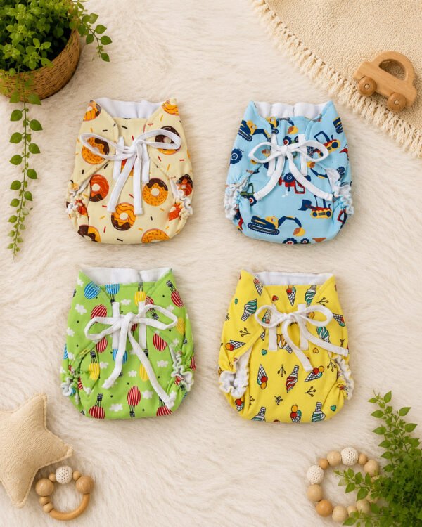 Pack of 4 | Langot - Padded Nappies