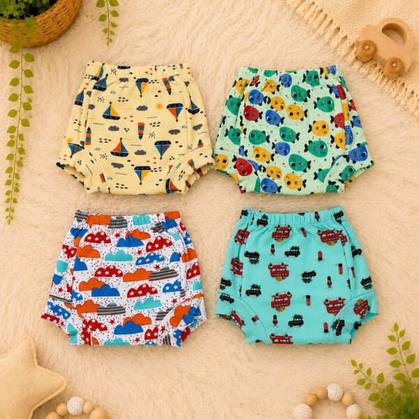 Pack of 4 | Training Snug Pants | Reusable Cloth Diapers