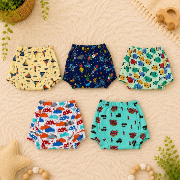 Pack of 5 | Training Snug Pants | Reusable Cloth Diapers