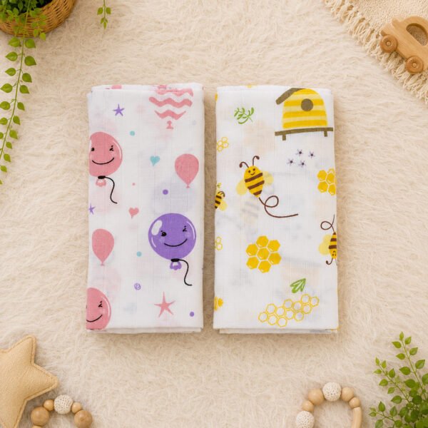 Pack of 2 | Muslin Towel | 100% Pure Cotton