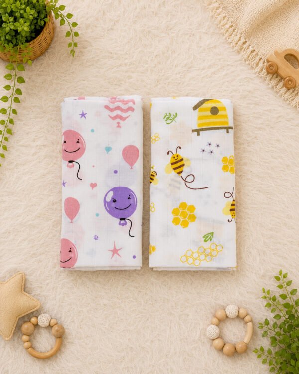 Pack of 2 | Muslin Towel | 100% Pure Cotton