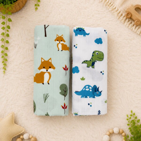 Pack of 2 | Muslin Towel | 100% Pure Cotton