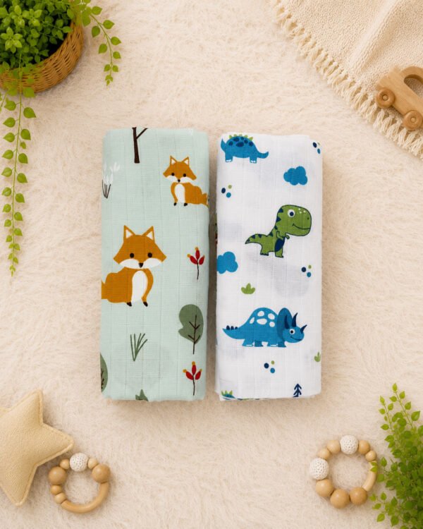 Pack of 2 | Muslin Towel | 100% Pure Cotton