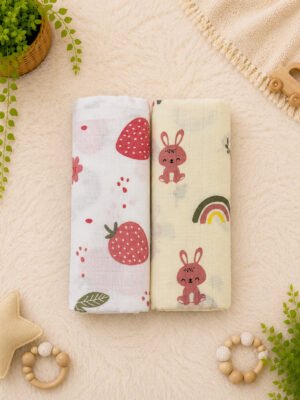 Pack of 2 | Muslin Towel | 100% Pure Cotton