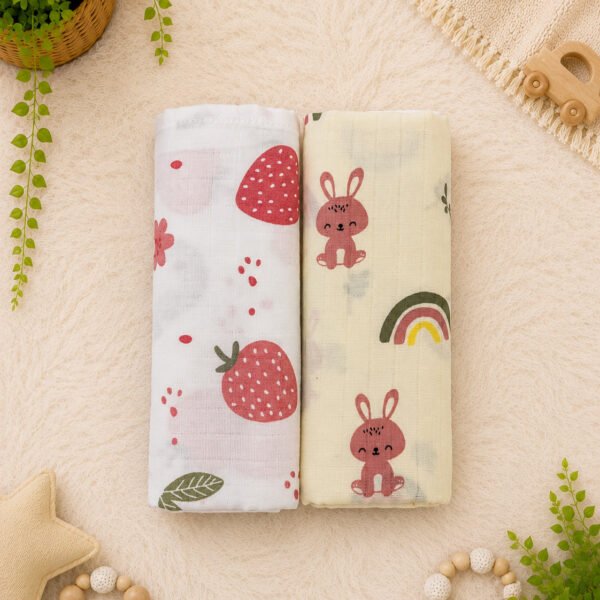 Pack of 2 | Muslin Towel | 100% Pure Cotton